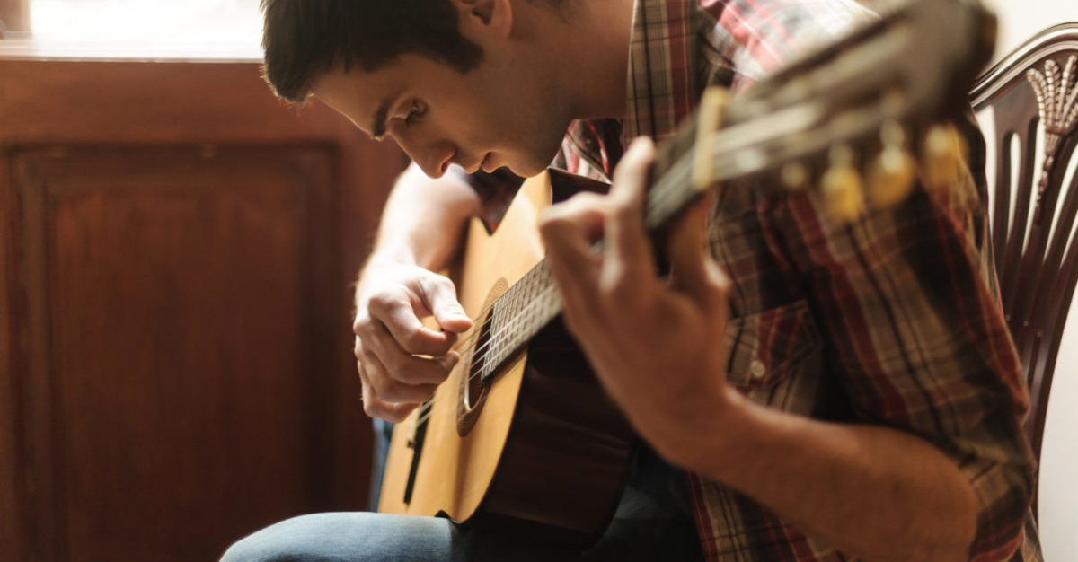 Man playing guitar